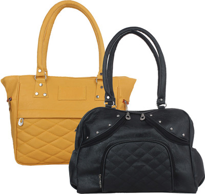 

Element Cart Hand-held Bag(Beige, Black)