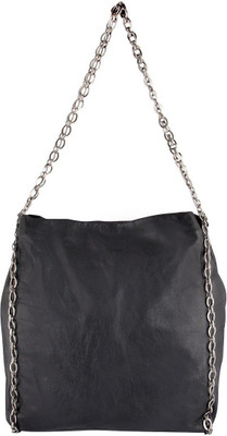 

trysco Shoulder Bag(Black, Silver)