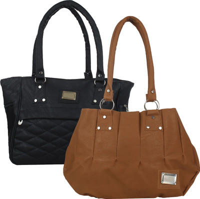 

Fillin Cart Shoulder Bag(Black, Brown)