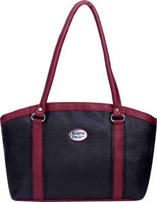 

Noble Designs Hand-held Bag(Black, Maroon)