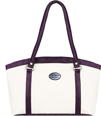 

Noble Designs Messenger Bag(White, Purple), Purple;white