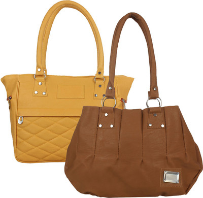 

Fillin Cart Hand-held Bag(Beige, Brown)