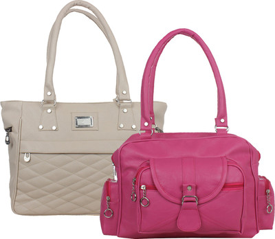 

Element Cart Hand-held Bag(Grey, Pink)