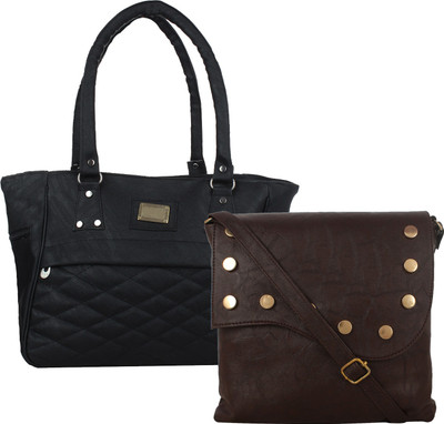

Fillin Cart Shoulder Bag(Black, Brown)