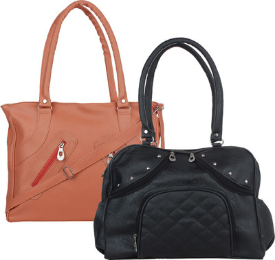 

Element Cart Hand-held Bag(Black, Tan)