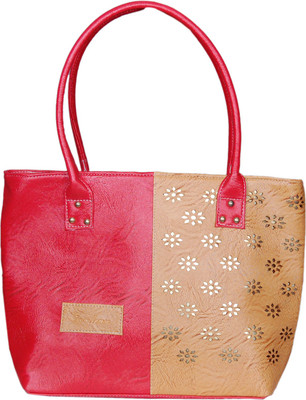 

NBM Hand-held Bag(Pink, Brown), Brown;pink