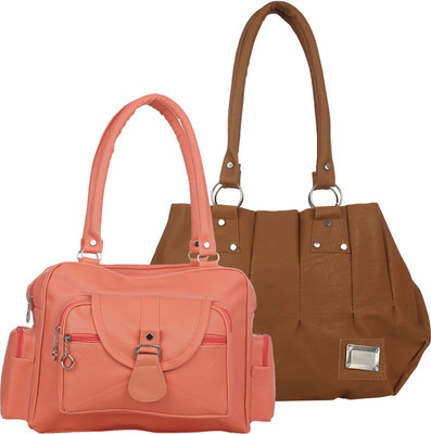 

Element Cart Hand-held Bag(Orange, Brown), Brown;orange