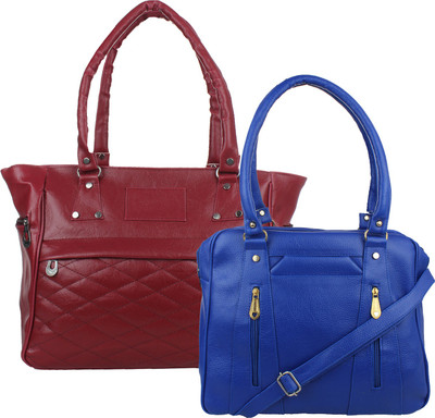 

Fillin Cart Hand-held Bag(Maroon, Blue), Blue;maroon