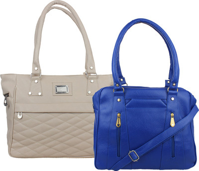 

Fillin Cart Hand-held Bag(Grey, Blue), Blue;grey