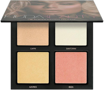 

hudda beauty 3D HIGHLIGHTER PALETTE â PINK SANDS Highlighter(Multicolour)