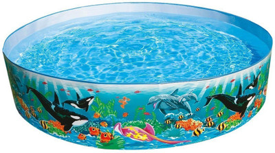 

Toyswala Baby Bath Tub Ocean Reef Snapset 6 Feet Inflatable Pool Inflatable Pool(Multicolor)
