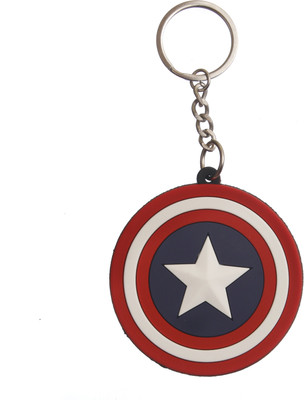 

Techpro Doublesided Captain America Logo Key Chain(Blue)