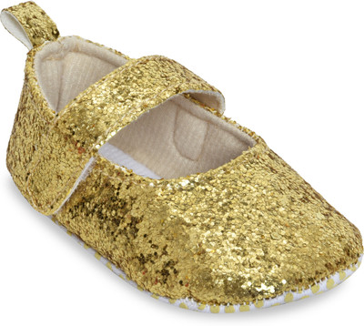 

Kiwi Girls Velcro Ballerinas(Gold, Golden