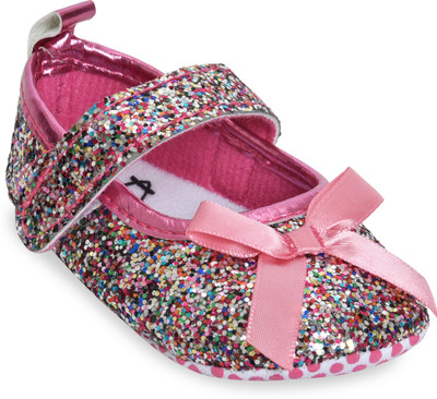 

Kiwi Girls Velcro Ballerinas(Pink