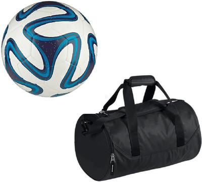 

SportsCorner Combo of Brazuca Blue Football (Size-5)with Kit Bag Football Kit