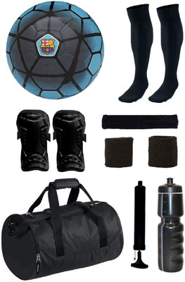 

SportsCorner Combo of FCB Blue Football (Size-5) with 7 Other items Football Kit