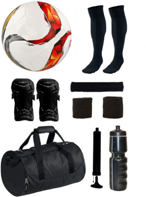 

SportsCorner Combo of Torfabrik Multicolor Football (Size-5)with 7 Other items Football Kit