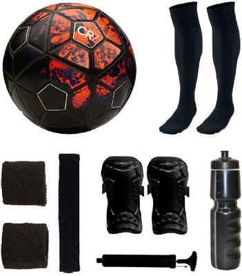 

SportsCorner Combo of CR7 Red/Black Football (Size-5) & Kit of 5 Other items Football Kit
