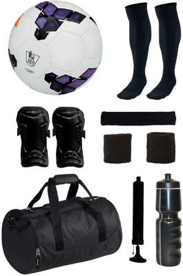 

SportsCorner Combo of Premier League Purple Football (Size-5) with 7 Other items Football Kit