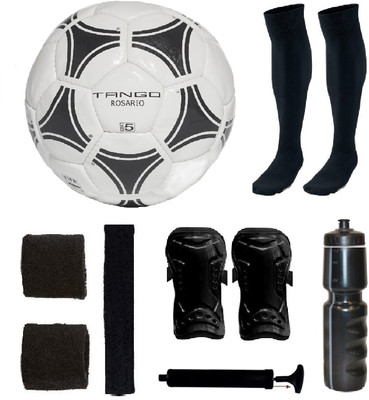 

SportsCorner Combo of Tango Black & White Football (Size-5) & Kit of 5 Other items Football Kit