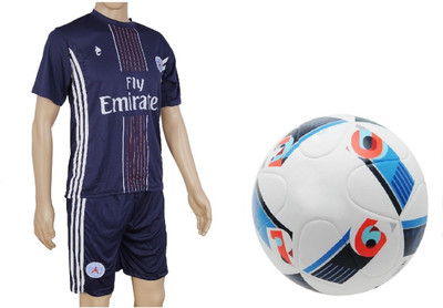 

SportsCorner Combo of UEFA Euro2016 France Football (Size-5)with Suit (Jersey + Shorts) Football Kit