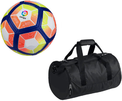 

SportsCorner Combo of Laliga Red/Yellow Football (Size-5) with Kit Bag Football Kit