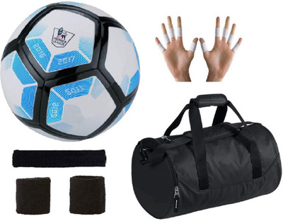 

SportsCorner Combo of Laliga Blue/White/Black Football (Size-5), Kit Bag & Supporters Football Kit