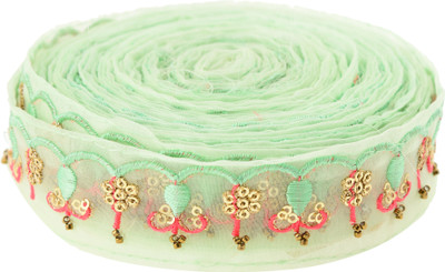

Fabric and Lace LC999886 Multicolours Machine Made Embroidery Lace Reel(Pack of 1)
