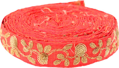

Fabric and Lace LC36962B Multicolours Machine Made Embroidery Lace Reel(Pack of 1)