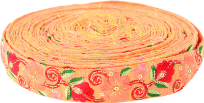 

Fabric and Lace LC96551 Multicolours Machine Made Embroidery Lace Reel(Pack of 1)