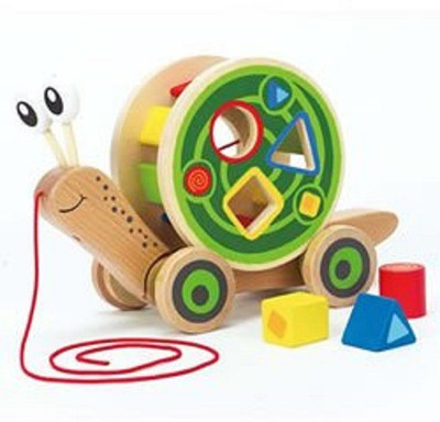 

Hape Walk-A-Long Snail(Multicolor)