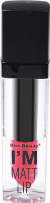 Kiss Beauty I'M Matte Liquid Lipgloss Lipstick 7575B-21(7 ml, Amaranth)