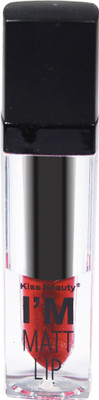

Kiss Beauty I'M Matte Liquid Lipgloss Lipstick 7575A-10(7 ml, Mexican Red)