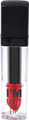 

Kiss Beauty I'M Matte Liquid Lipgloss Lipstick 7575B-24(7 ml, Alizarin Crimson)