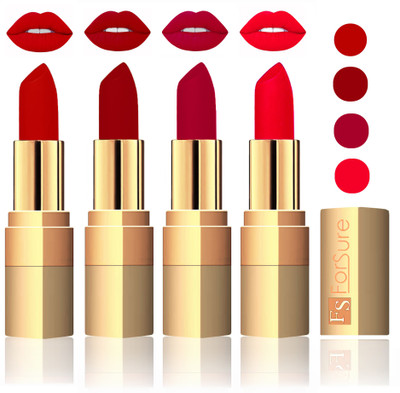 

Forsure Velvet Matte Lipstick(Coffee,Maroon,Plum,Sweet Pink, 14 g)