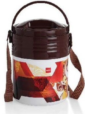 Cello meal kit 3 3 Containers Lunch Box(550 ml), Brown