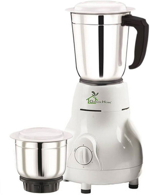 

Green Home 450 W Multi White Matka 2Jars 450 W Mixer Grinder(White, 2 Jars)