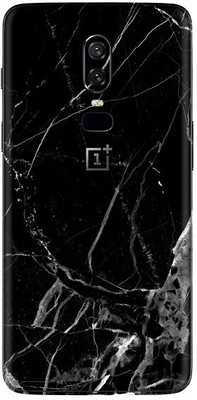 Orgic India OnePlus 6 Mobile Skin(Black Marble)