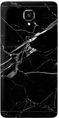 Orgic India One Plus 3/3T Mobile Skin(Black Marble)