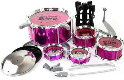 barodian's Drum Set Big Size Musical Drum Set(Pink)