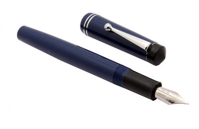 Ledos Glare Collection - Diplomate Acrylic Blue FLEX NIB 3in1 Ink Fill System Fountain Pen(Ink Color - converter mechanism)