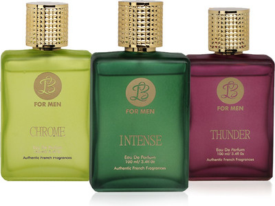 

LB Perfume LB INTENSE, LB CHROME AND LB THUNDER PERFUME FOR MEN 100 ML EDP(PACK OF 3) Eau de Parfum - 25 ml(For Men)