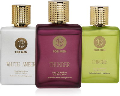 

LB Perfume LB THUNDER, LB WHITEAMBER AND LB CHROME PERFUME FOR MEN 100 ML EDP(PACK OF 3) Eau de Parfum - 25 ml(For Men)