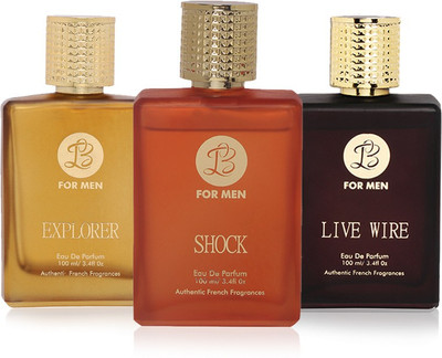

LB Perfume LB SHOCK, LB EXPLORER AND LB LIVEWIRE PERFUME FOR MEN 100 ML EDP(PACK OF 3) Eau de Parfum - 25 ml(For Men)