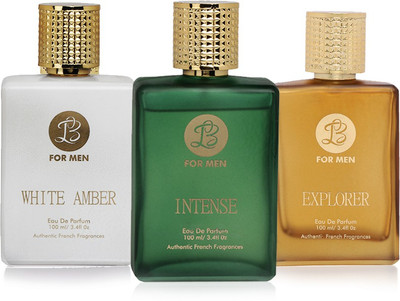 

LB Perfume LB INTENSE, LB WHITEAMBER AND LB EXPLORER PERFUME FOR MEN 100 ML EDP(PACK OF 3) Eau de Parfum - 25 ml(For Men)