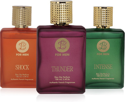 

LB Perfume LB THUNDER, LB SHOCK AND LB INTENSE PERFUME FOR MEN 100 ML EDP(PACK OF 3) Eau de Parfum - 25 ml(For Men)