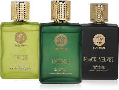 

LB Perfume LB INTENSE, LB BLACK VELVET AND LB CHROME PERFUME FOR MEN 100 ML EDP(PACK OF 3) Eau de Parfum - 25 ml(For Men)
