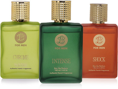 

LB Perfume LB INTENSE, LB SHOCK AND LB CHROME PERFUME FOR MEN 100 ML EDP(PACK OF 3) Eau de Parfum - 25 ml(For Men)
