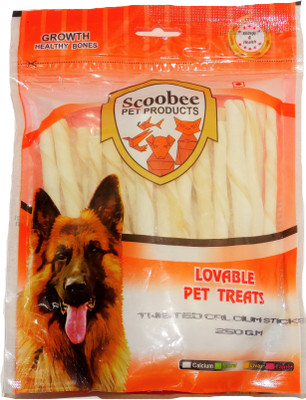 

scoobee SCOOBEE CALCIUM CHEW STICKS Chicken 0.25 kg Dry Dog Food