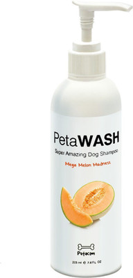 

Petacom Petawash Mega Melon Madness Gentle Dog Shampoo Anti-fungal Natural Dog Shampoo(225 ml)